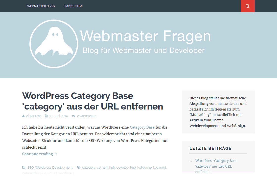 Webmaster Fragen Blog